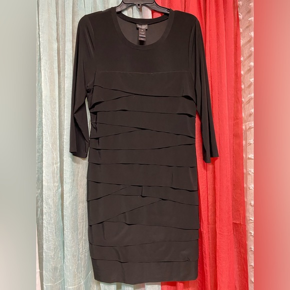 Bisou Bisou Elegant Black Dress- Size 16 - Picture 3 of 3